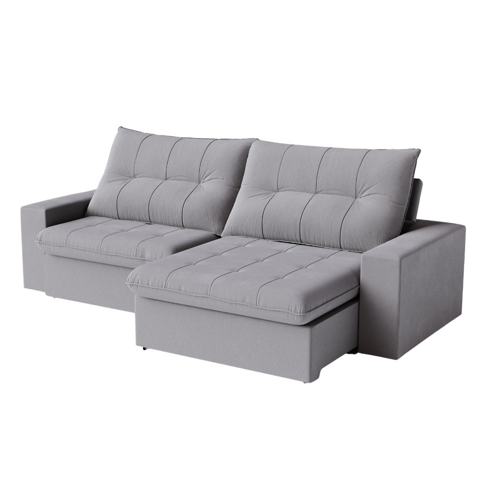 Sofa-Arezzo-Angulo-Retratil-Reclinavel-Buriti-Megamix-Estofados Sofá Retrátil e Reclinável Arezzo Buriti Megamix Estofados