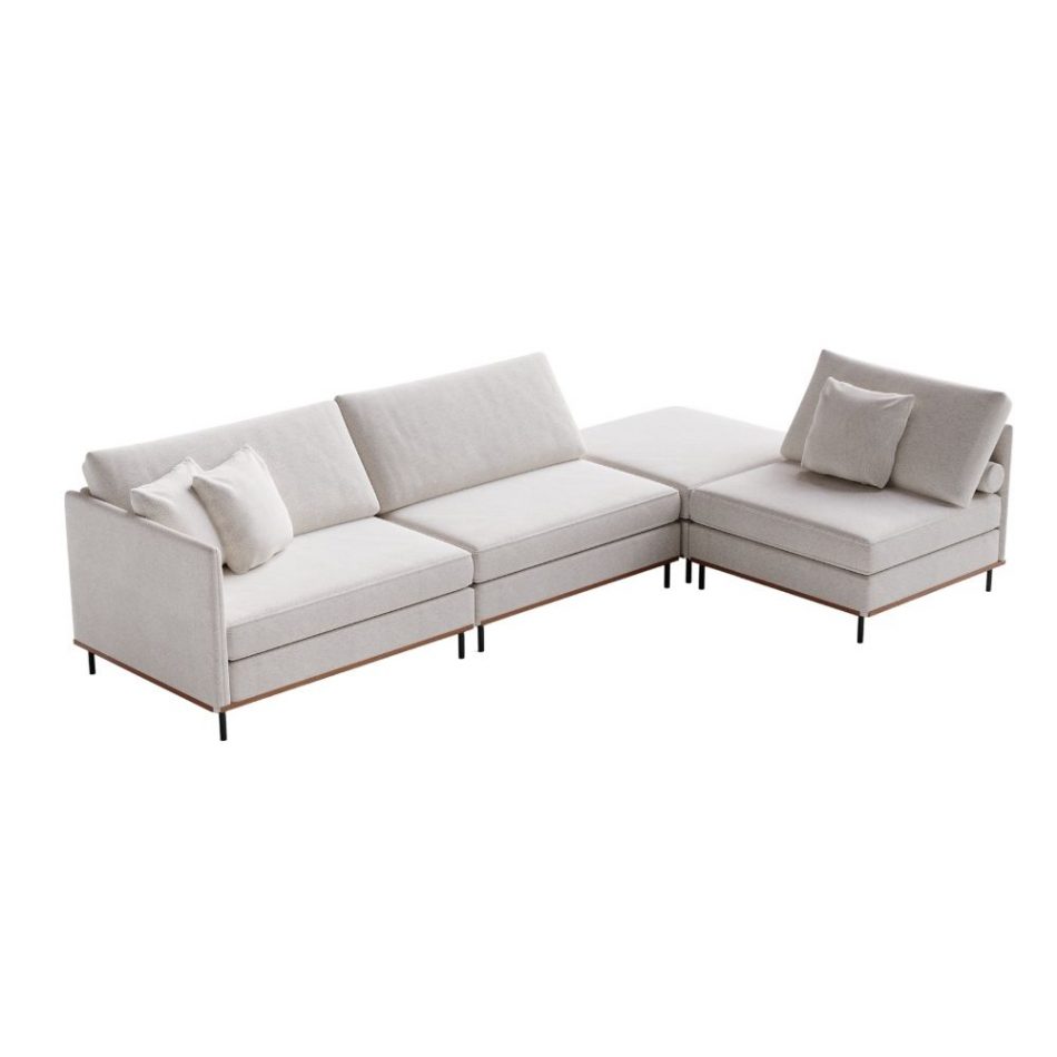 Sofá Living Fixo Algarve Sofás em Curitiba Megamix Estofados